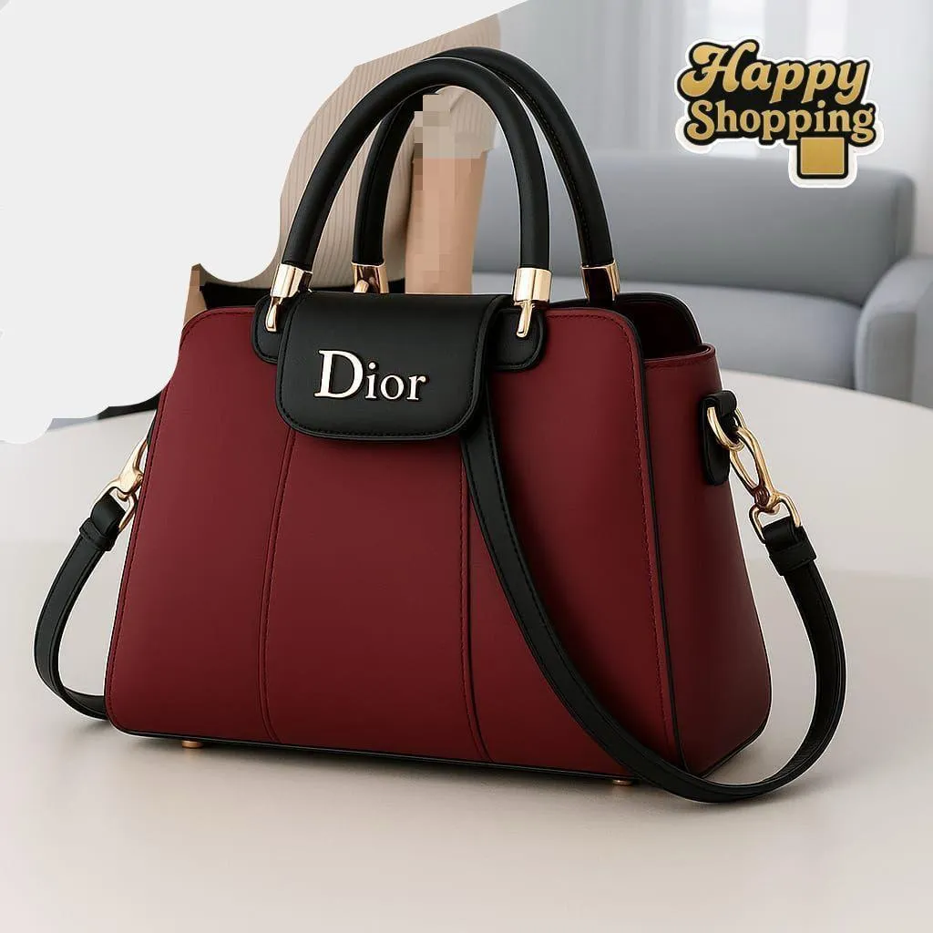 1598-37-688942-product-1 Luxury Dior Maroon Leather Shoulder Bag for Women - Image 1