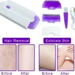 Rechargeable Cordless Hair Shaver – Wet & Dry, Pop-Up Trimmer, Blue ABS