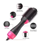 Fast Drying Hair Dryer Brush ABS Pink - Image 6