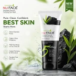 NU FACE Activated Charcoal Purifying Face Wash with Tea Tree Oil 75ml - Image 3