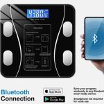 Bluetooth Smart Body Fat Scale  Digital BMI Weight Scale with App Tracking