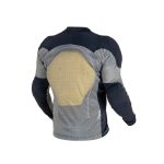 Grey All-Season Motorcycle Riding Shirt with Protective Armor - Image 9