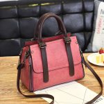 Women's Orange Boston Shoulder Bag – Fashion Handbag with Strap - Image 3