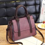 Women's Orange Boston Shoulder Bag – Fashion Handbag with Strap - Image 9