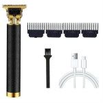 Rechargeable T9 Hair Trimmer & Beard Clipper for Men – Black Professional Cordless Trimmer