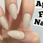 Professional Fake Nails ABS Beige 24 Pcs Set