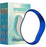 Portable Women's Epilator - Painless Reusable Hair Removal Device, Blue - Compact & Washable