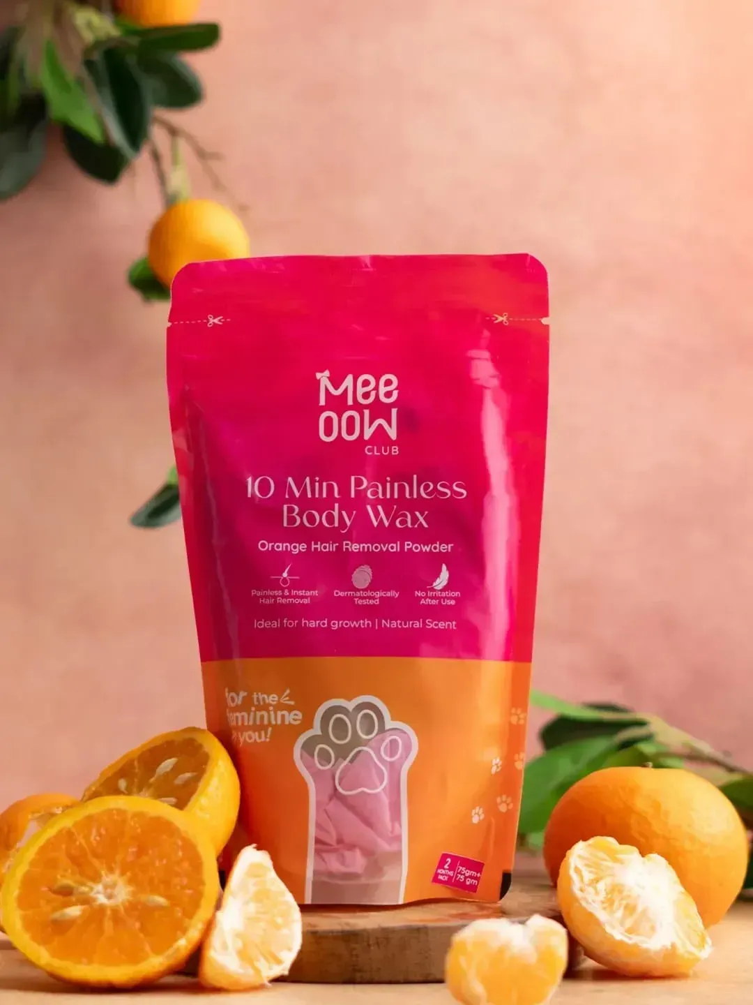 1013-282-733961-product-1 Meow 10 Min Painless Body Wax 50g Orange - Image 1