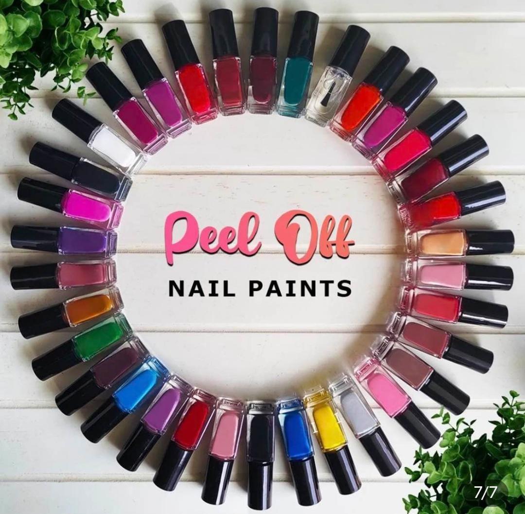 1016-258-616675-product-1 36 Pcs Peel Off Nail Polish Multicolor Quick Dry - Image 1