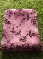 1 Pc Women's Unstitched 3-D Block Printed Shirt - Image 2