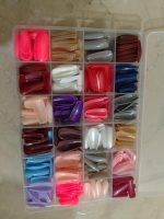 Multicolor Fake Nails Pack of 576 ABS Plastic - Image 6