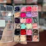288 Pcs Fake Nails ABS Plastic Multicolor Set