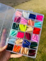 288 Pcs Fake Nails ABS Plastic Multicolor Set - Image 3