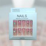 Premium Quality Stick-On Nails ABS Multicolor Floral Gemstone - Image 4