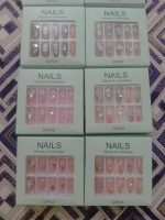 Premium Quality Stick-On Nails ABS Multicolor Floral Gemstone - Image 7