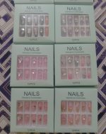 Premium Quality Stick-On Nails ABS Multicolor Floral Gemstone - Image 8