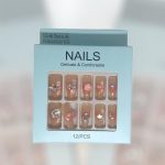 Premium Quality Stick-On Nails ABS Multicolor Floral Gemstone - Image 9