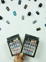 Multicolor Fake Nails ABS Plastic Bridal Party Wear - Image 4