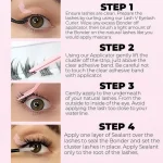 Wispy Eyelash Clusters Black Brown Pre-Glued — Instant Natural Lash Set - Image 3