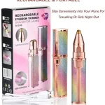 Rechargeable Women Eyebrow Trimmer Pink Glitter