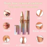 Rechargeable Women Eyebrow Trimmer Pink Glitter - Image 4