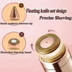 Rechargeable Women Eyebrow Trimmer Pink Glitter - Image 3