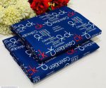 Women's Printed Cotton Suit - Blue 2 Piece, 90 Inch Panna - Image 2