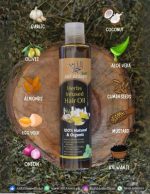 Herbs Infused Hair Oil 100 Percent Natural Organic for Hair Growth and Shine - Image 3