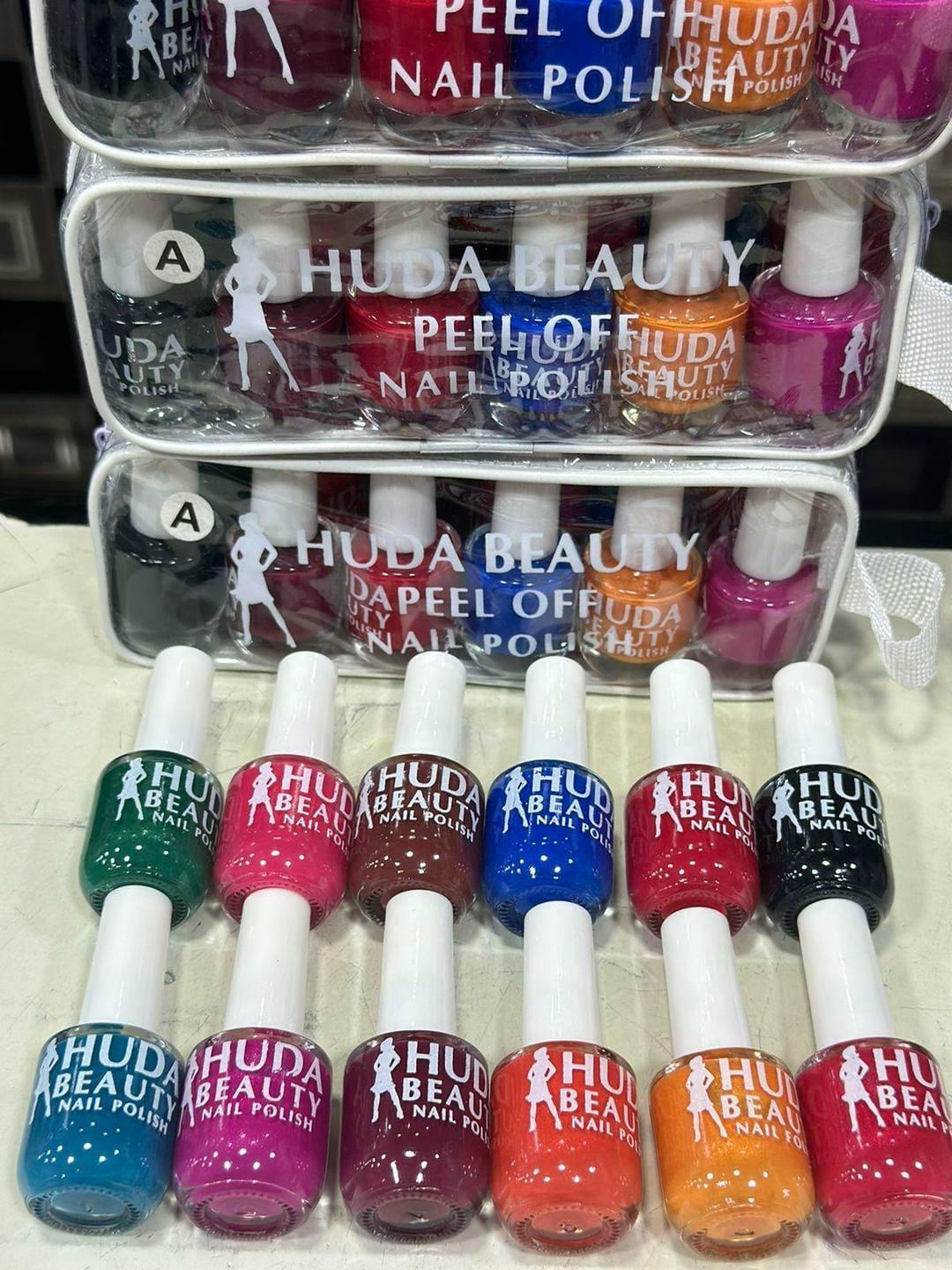 1304-258-593674-product-1 12 Pcs Peel Off Nail Polish Quick Drying Resists Peeling - Image 1