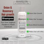 Onion and Rosemary Shampoo 200ml for Damaged, Dull and Color Treated Hair - Image 3