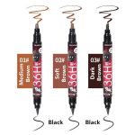 Waterproof 2-in-1 Eyeliner Pen – Dark Brown & Black, Smudge Proof - Image 7
