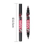 Waterproof 2-in-1 Eyeliner Pen – Dark Brown & Black, Smudge Proof