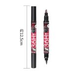 Waterproof 2-in-1 Eyeliner Pen – Dark Brown & Black, Smudge Proof