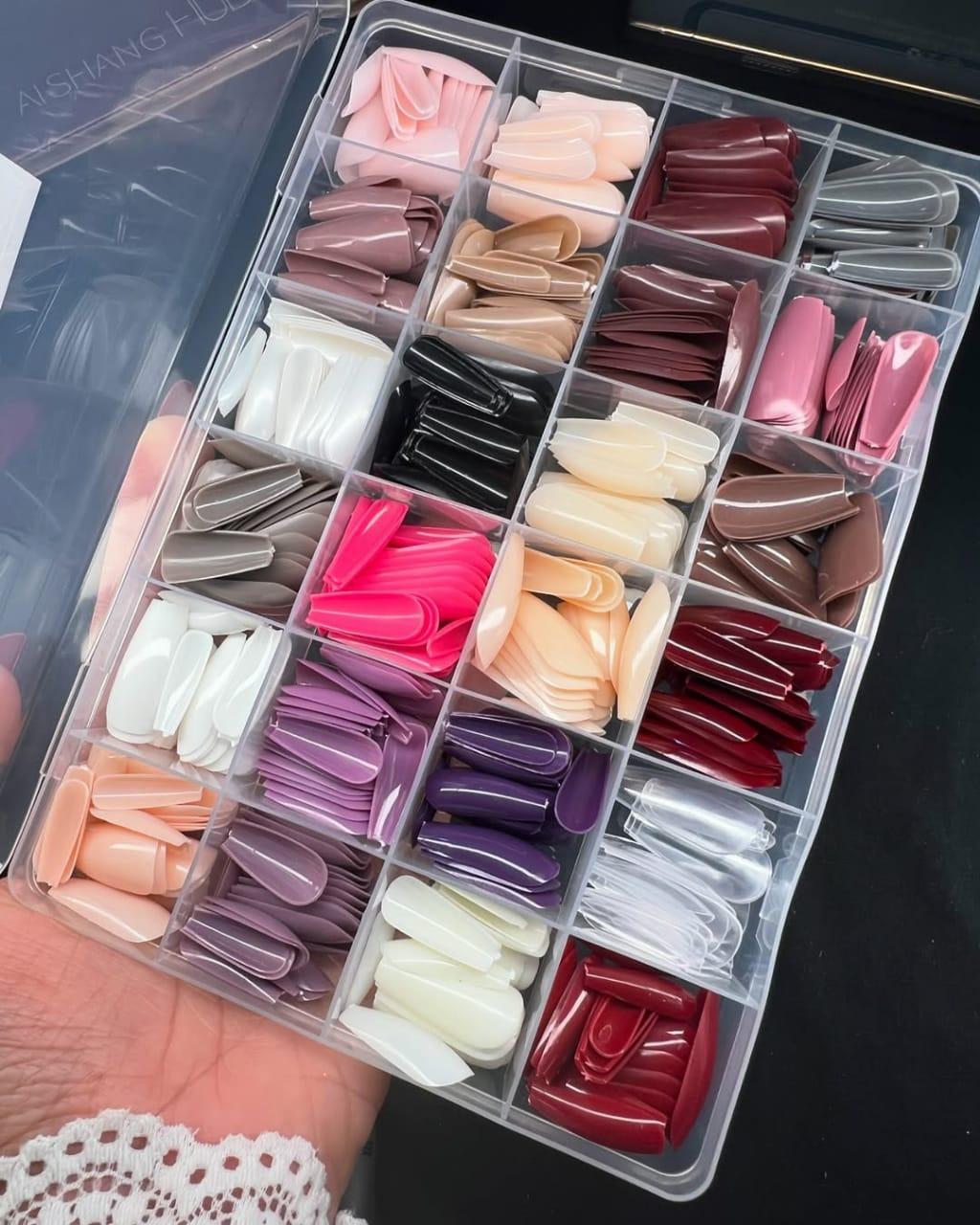 1347-258-519039-product-1 Multicolor Fake Nail Set ABS Plastic 576pc - Image 1