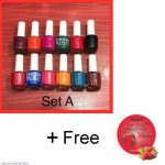 6 Pcs Quick-Dry Multicolor Nail Polish Set with Remover