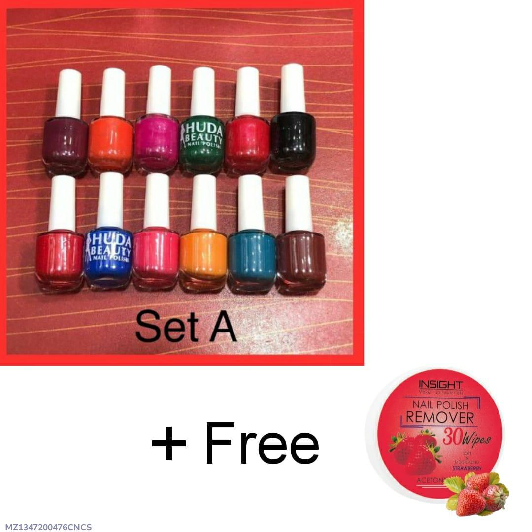 1347-258-593688-product-1-withcode 6 Pcs Quick-Dry Multicolor Nail Polish Set with Remover - Image 1