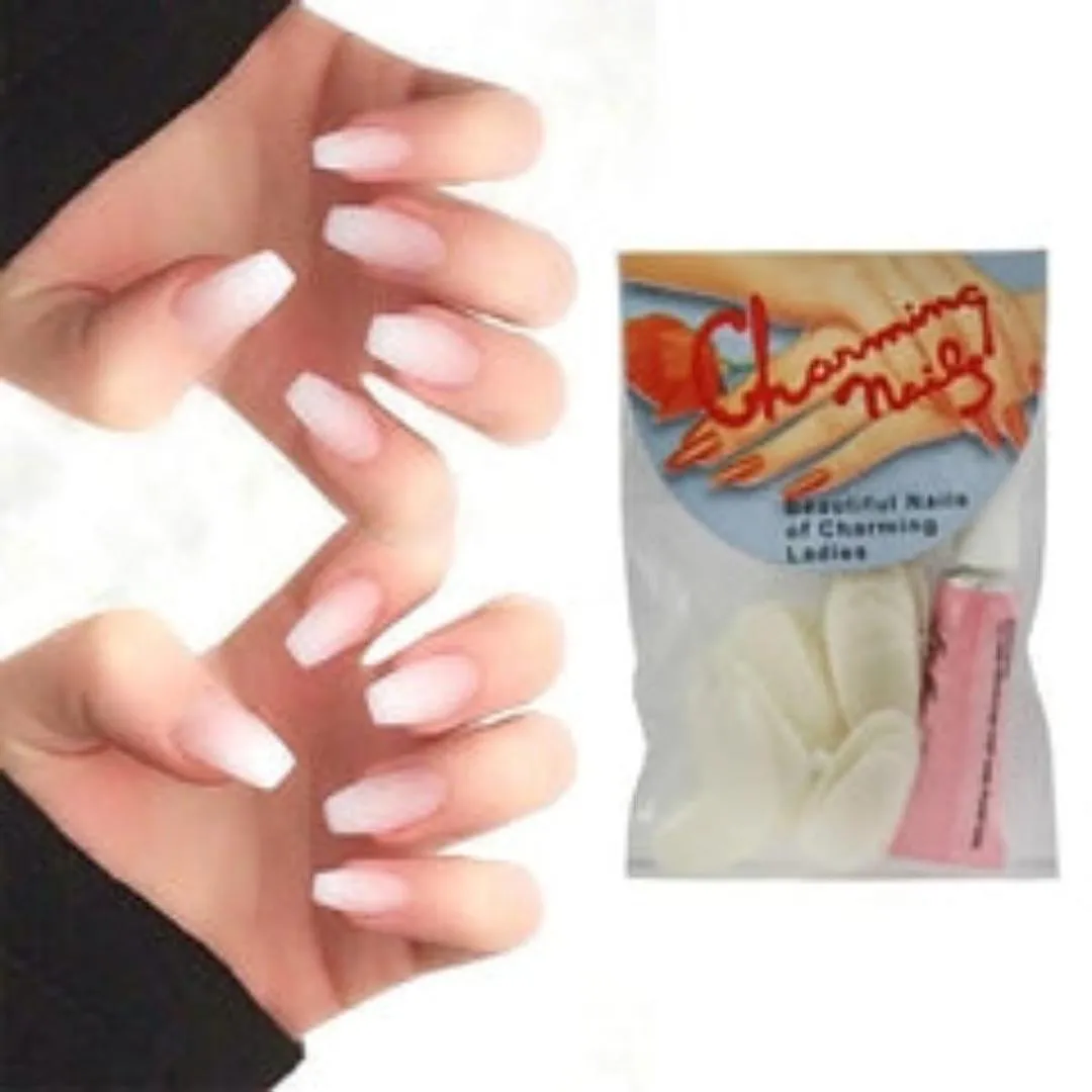 1347-258-670099-product-1 24 Pcs ABS Fake Nails with Glue for Women - Image 1