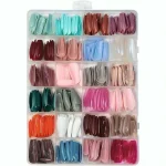 576-Piece ABS Plastic Nail Set with Free Glue - Image 4