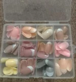 144 Pcs French Tip Nails Nude Shades - Image 5