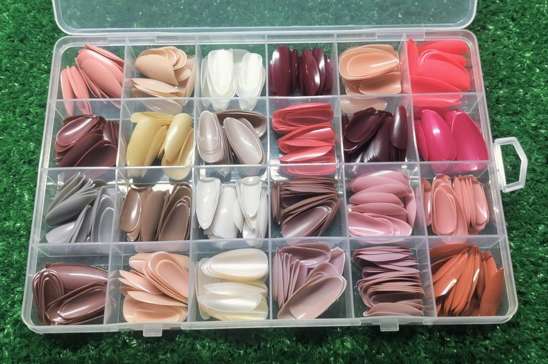 1408-258-503135-product-1 Premium Fake Nails Set 576 ABS Multicolor - Image 1