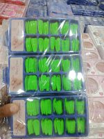 Green Fake Nails ABS Plastic Party Wear - Image 3