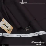 Men's Unstitched Wash and Wear Plain Suit – Brown All-Season Fabric Pakistan - Image 2