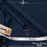 Men's Unstitched Wash & Wear Plain Suit – Blue All Season Pakistan - Image 2