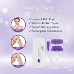 Rechargeable Women's Hair Trimmer with Self-Sharpening Blades
