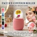 Face Ice Contour Roller with Floral Infusion & Puff Design