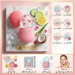 Face Ice Contour Roller with Floral Infusion & Puff Design - Image 3