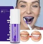 Premium Teeth Whitening Serum 30ml Purple Pump Bottle - Image 3