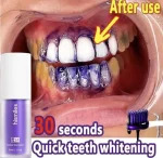Premium Teeth Whitening Serum 30ml Purple Pump Bottle - Image 4