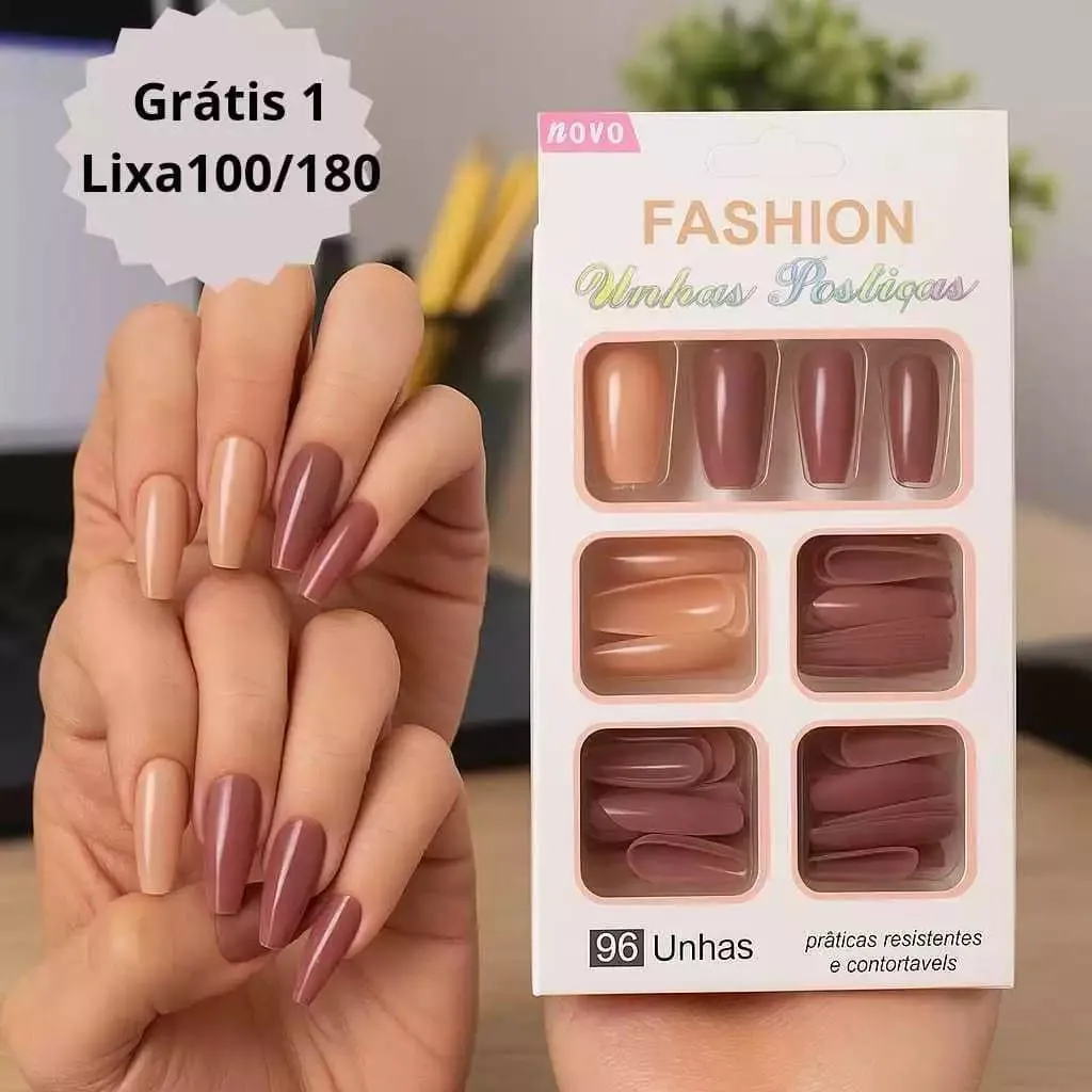 1598-258-718630-product-1 - Copy - Copy Acrylic Fake Nails Multicolor Smooth Coverage Pack of 1 - Image 1
