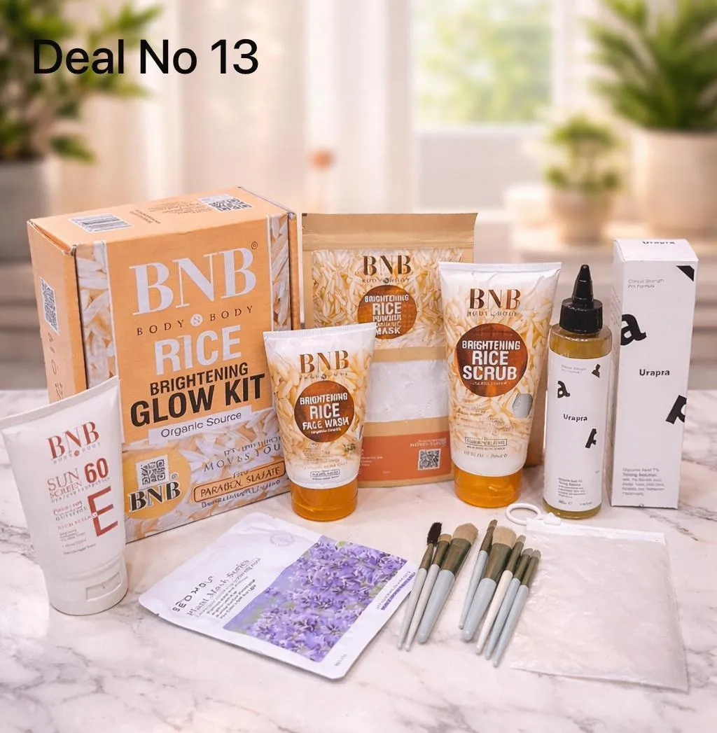 1598-287-718644-product-1 Rice Glow Kit 13 Pack for All Skin Types 300g - Image 1